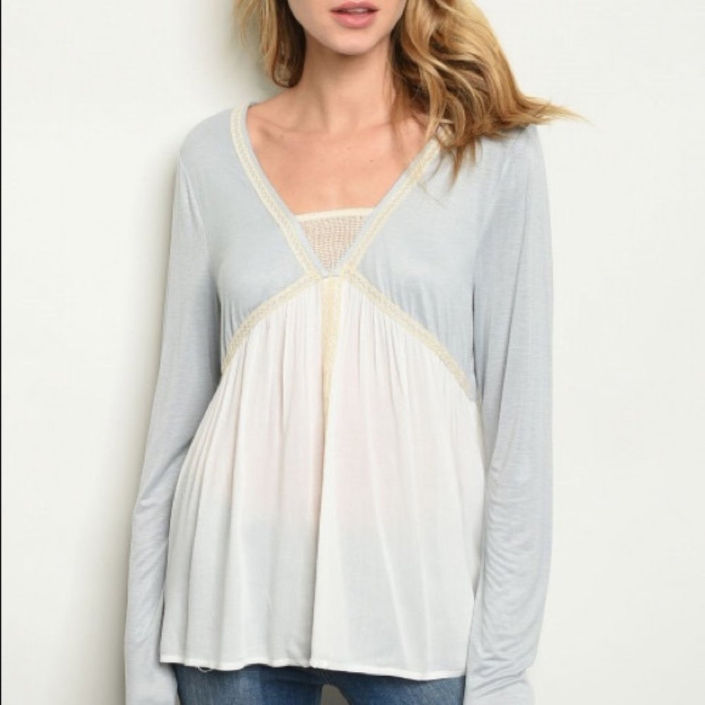 Blue Ivory Top - Picture 2 of 3